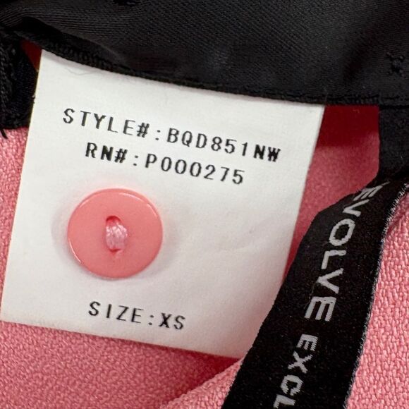 Revolve Pink Short Sleeve Mini Dress Size XS New Light Pink - Picture 9 of 10